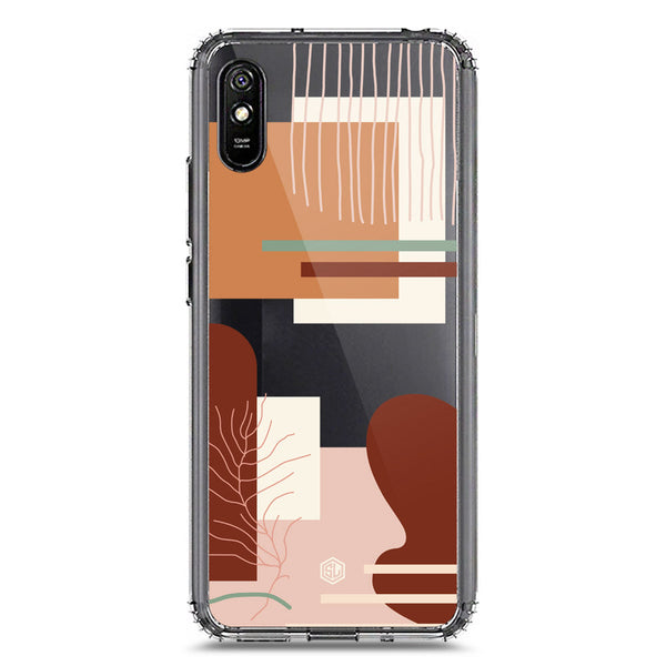 Aesthetic Modern Art Series - Design 6 - Soft Phone Case - Crystal Clear Case - Xiaomi Redmi 9i