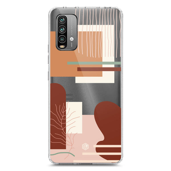 Aesthetic Modern Art Series - Design 6 - Soft Phone Case - Crystal Clear Case - Xiaomi Redmi Note 9 4G