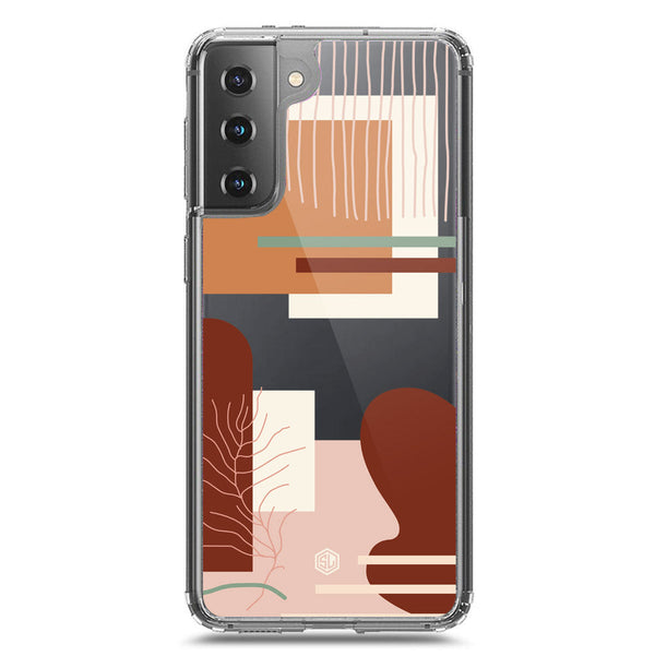 Aesthetic Modern Art Series - Design 6 - Soft Phone Case - Crystal Clear Case - Samsung Galaxy S21 Plus 5G