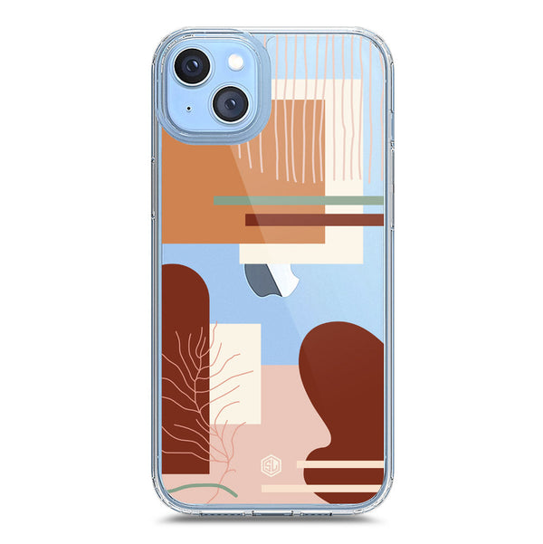 Aesthetic Modern Art Series - Design 6 - Soft Phone Case - Crystal Clear Case - iPhone 14 Plus