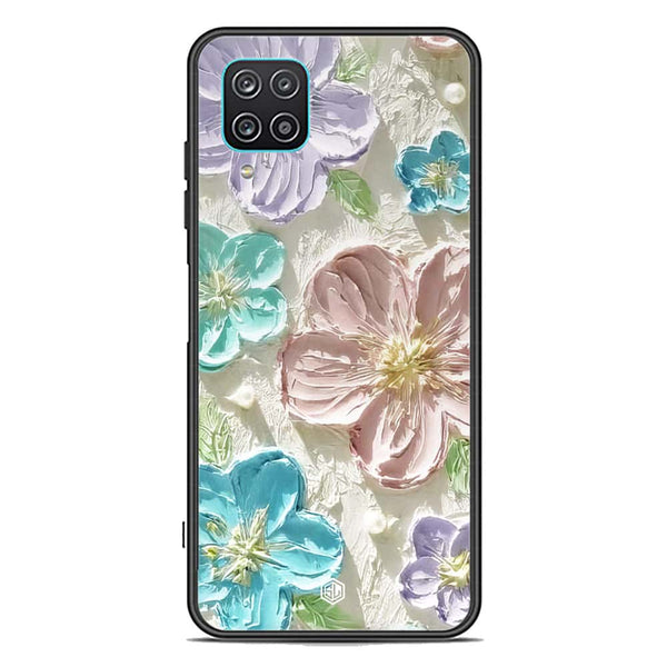 Floral Series Soft Phone Case - Premium Glass Case - Design 14 - Samsung Galaxy A12