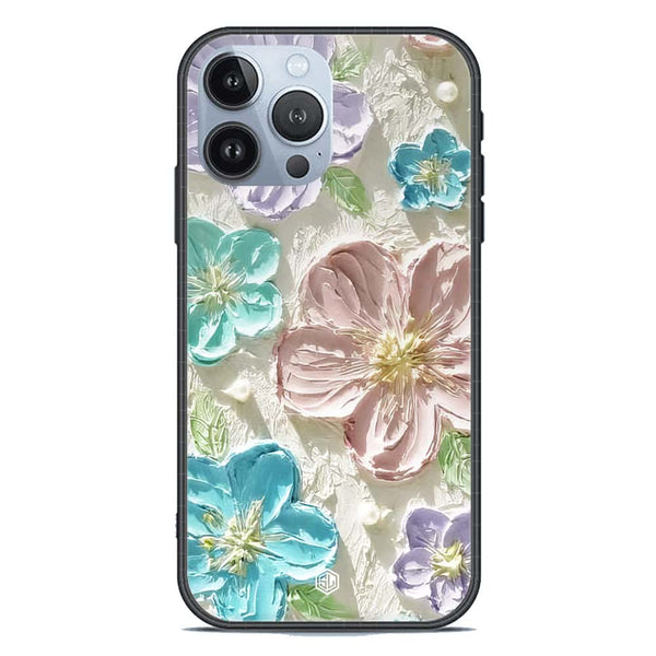 Floral Series Soft Phone Case - Premium Glass Case - Design 14 - iPhone 13 Pro