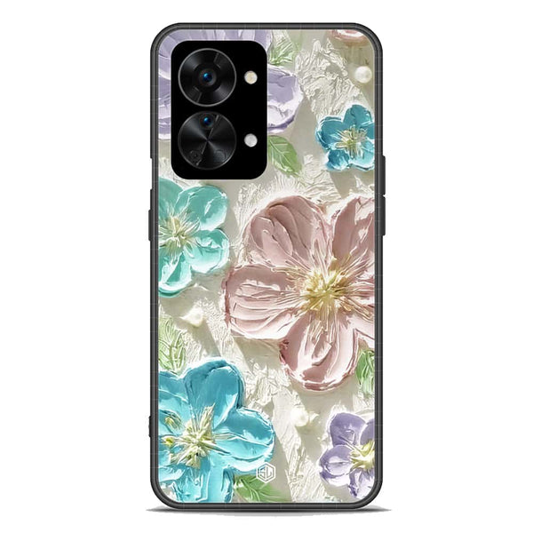 Floral Series Soft Phone Case - Premium Glass Case - Design 14 - OnePlus Nord 2T