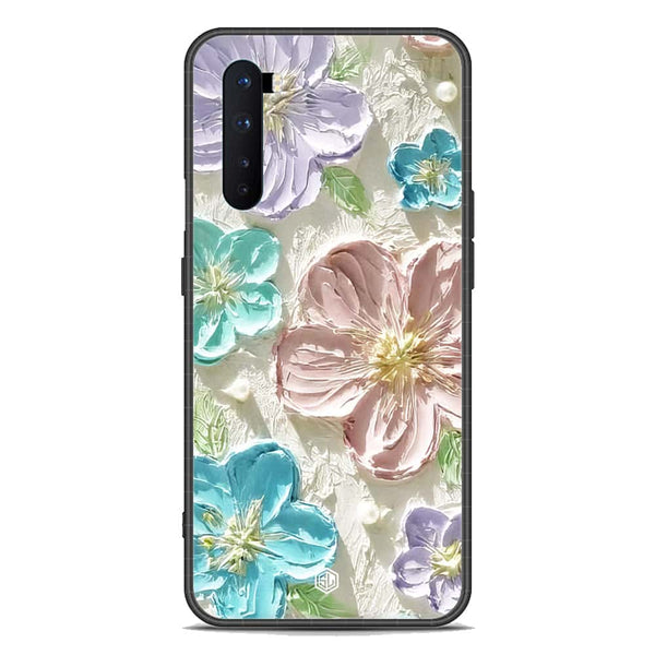 Floral Series Soft Phone Case - Premium Glass Case - Design 14 - OnePlus Nord