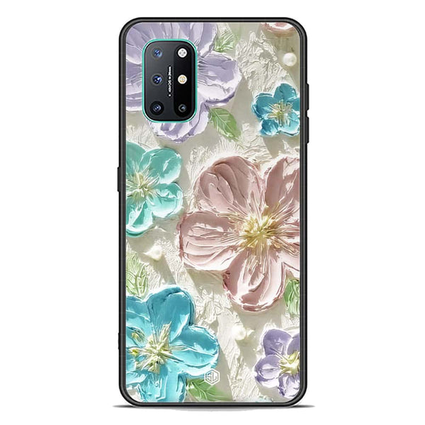 Floral Series Soft Phone Case - Premium Glass Case - Design 14 - OnePlus 8T