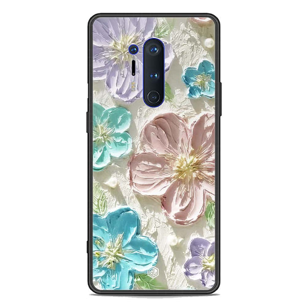 Floral Series Soft Phone Case - Premium Glass Case - Design 14 - OnePlus 8 Pro