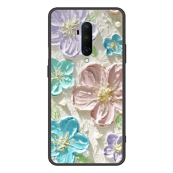 Floral Series Soft Phone Case - Premium Glass Case - Design 14 - OnePlus 7T Pro