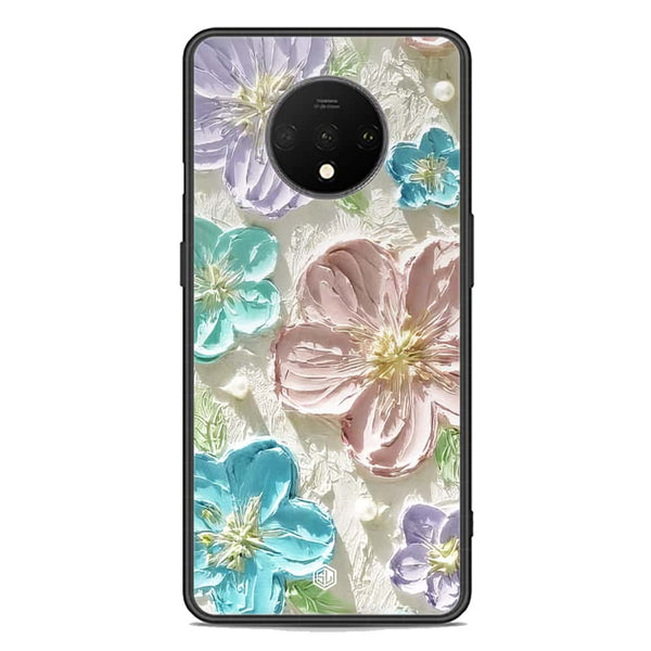 Floral Series Soft Phone Case - Premium Glass Case - Design 14 - OnePlus 7T