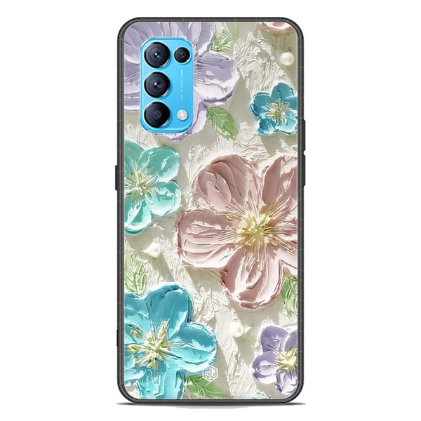 Floral Series Soft Phone Case - Premium Glass Case - Design 14 - Oppo Reno 5 4G