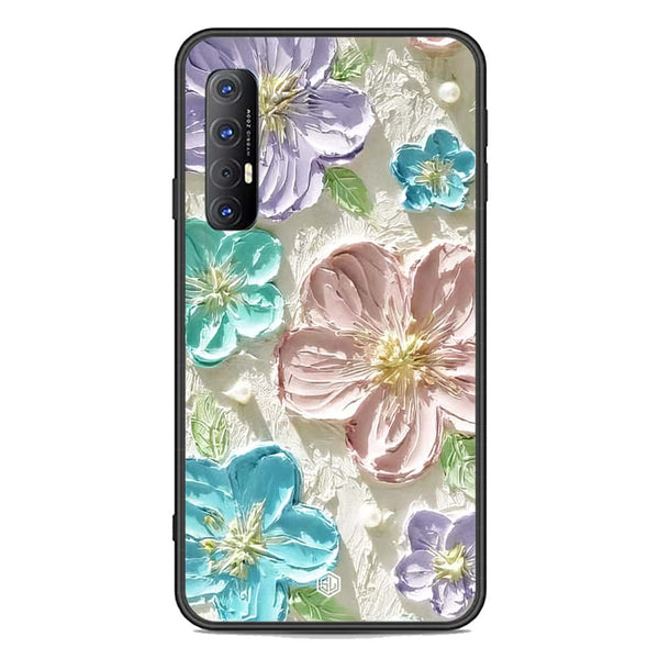 Floral Series Soft Phone Case - Premium Glass Case - Design 14 - Oppo Reno 3 Pro