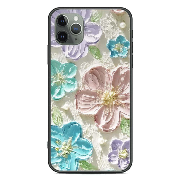 Floral Series Soft Phone Case - Premium Glass Case - Design 14 - iPhone 11 Pro Max