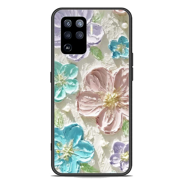 Floral Series Soft Phone Case - Premium Glass Case - Design 14 - Oppo F19 Pro