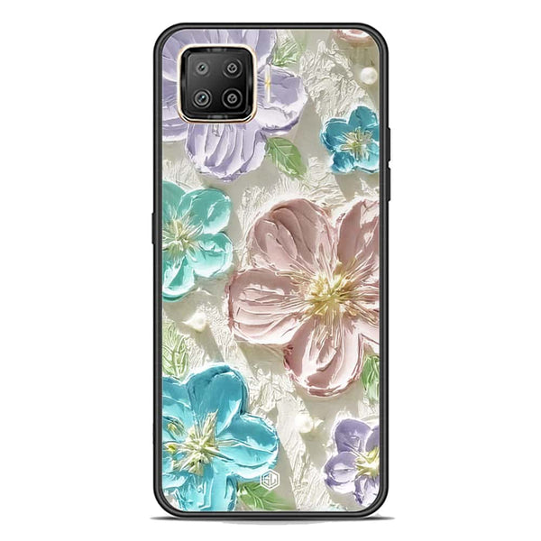 Floral Series Soft Phone Case - Premium Glass Case - Design 14 - Oppo F17 Pro