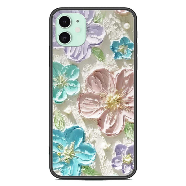 Floral Series Soft Phone Case - Premium Glass Case - Design 14 - iPhone 11