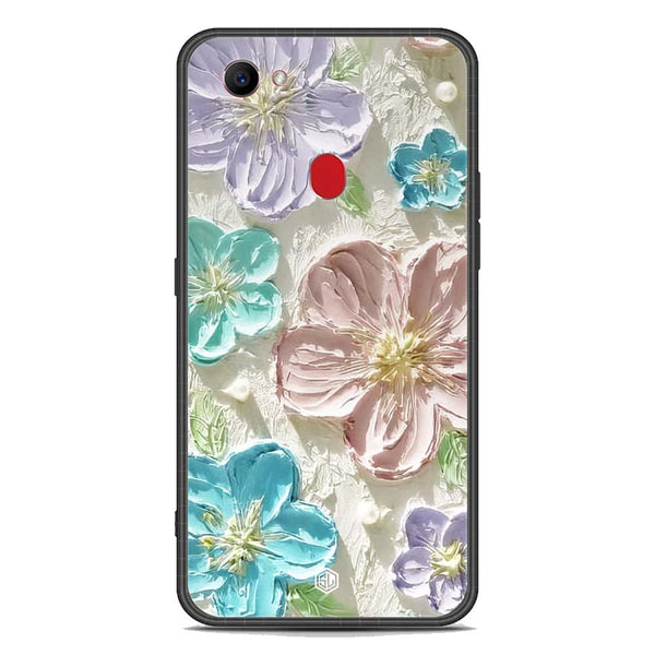 Floral Series Soft Phone Case - Premium Glass Case - Design 14 - Oppo F7