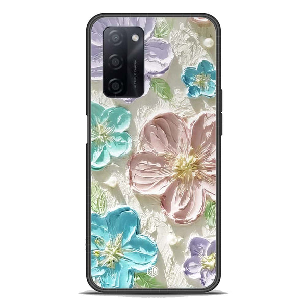 Floral Series Soft Phone Case - Premium Glass Case - Design 14 - Oppo A55 5G