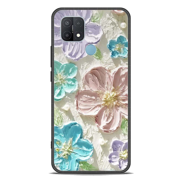 Floral Series Soft Phone Case - Premium Glass Case - Design 14 - Oppo A35