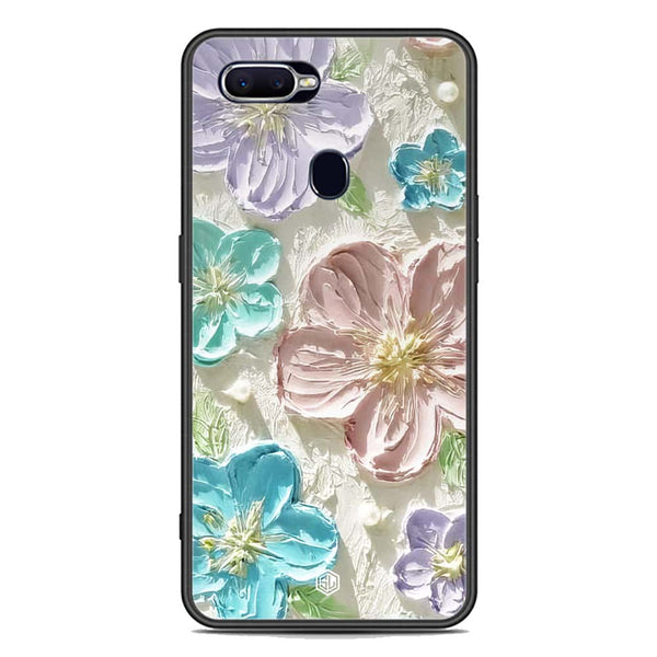 Floral Series Soft Phone Case - Premium Glass Case - Design 14 - Oppo A7x