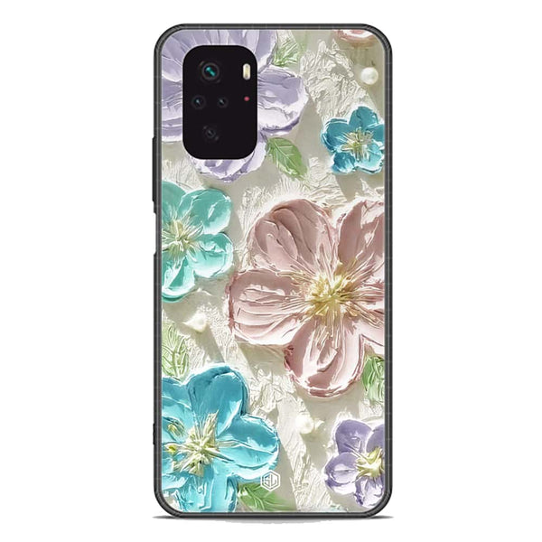 Floral Series Soft Phone Case - Premium Glass Case - Design 14 - Xiaomi Redmi Note 10S