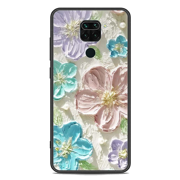 Floral Series Soft Phone Case - Premium Glass Case - Design 14 - Xiaomi Redmi Note 9