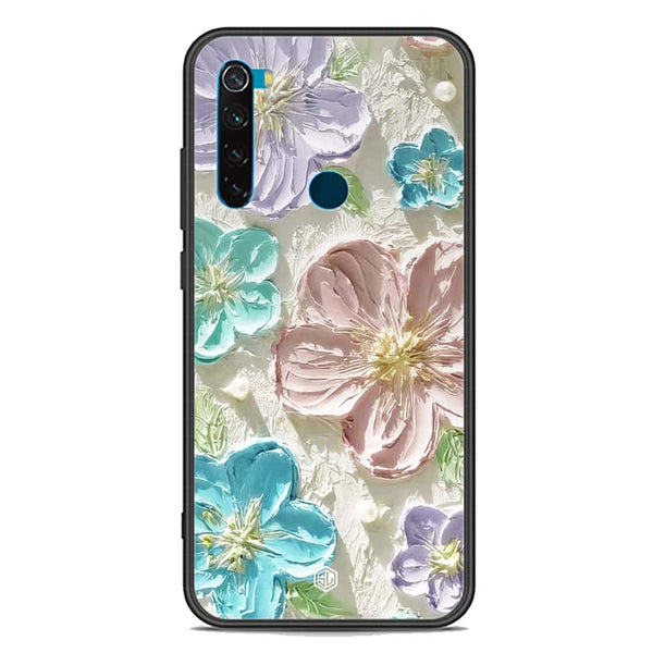 Floral Series Soft Phone Case - Premium Glass Case - Design 14 - Xiaomi Redmi Note 8