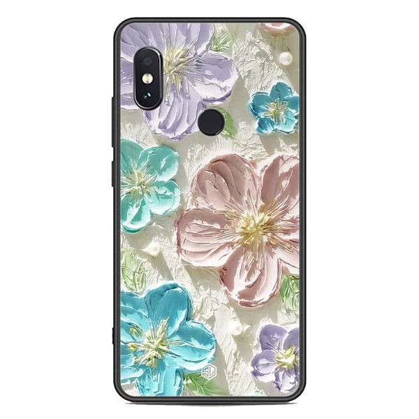 Floral Series Soft Phone Case - Premium Glass Case - Design 14 - Xiaomi Redmi Note 5 Pro