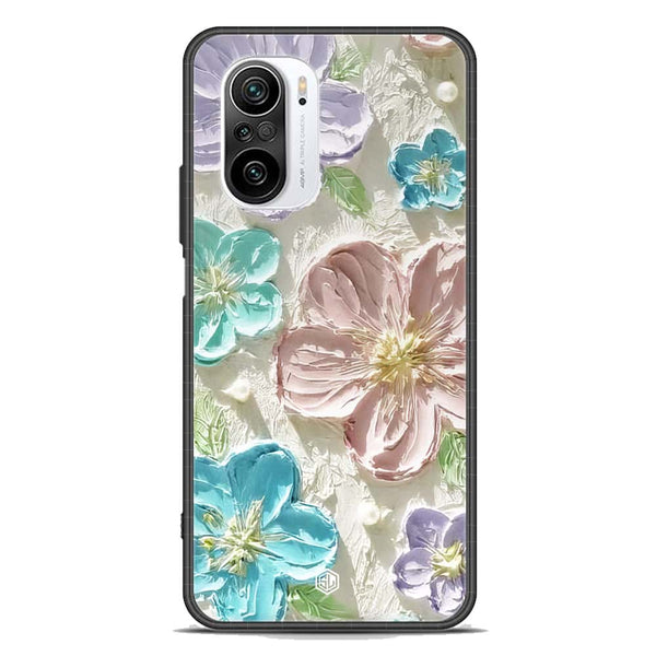 Floral Series Soft Phone Case - Premium Glass Case - Design 14 - Xiaomi Redmi K40 Pro