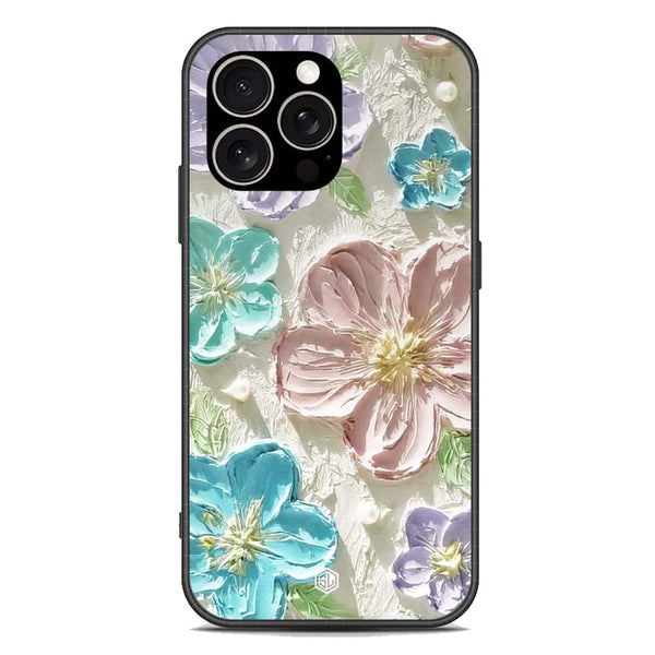 Floral Series Soft Phone Case - Premium Glass Case - Design 14 - iPhone 15 Pro