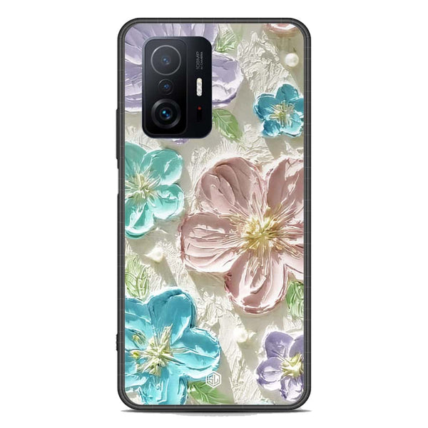 Floral Series Soft Phone Case - Premium Glass Case - Design 14 - Xiaomi 11T Pro