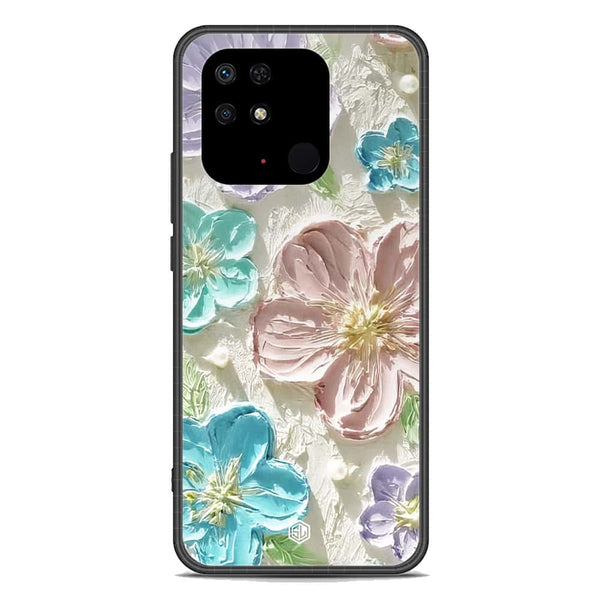 Floral Series Soft Phone Case - Premium Glass Case - Design 14 - Xiaomi Redmi 10C