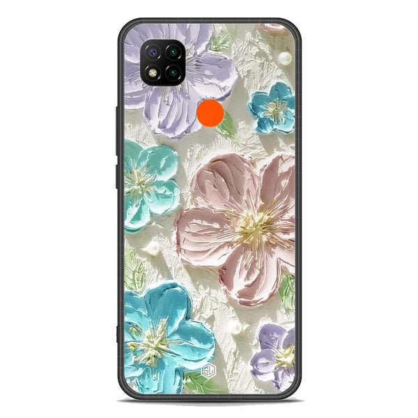 Floral Series Soft Phone Case - Premium Glass Case - Design 14 - Xiaomi Redmi 9C