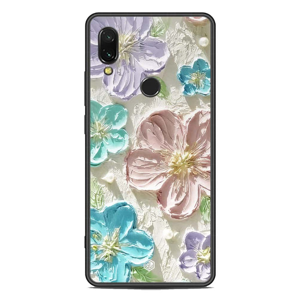 Floral Series Soft Phone Case - Premium Glass Case - Design 14 - Xiaomi Redmi 7