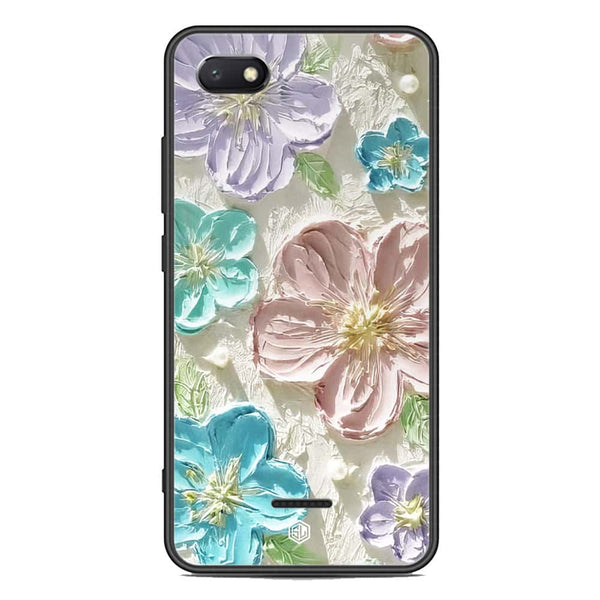 Floral Series Soft Phone Case - Premium Glass Case - Design 14 - Xiaomi Redmi 6A