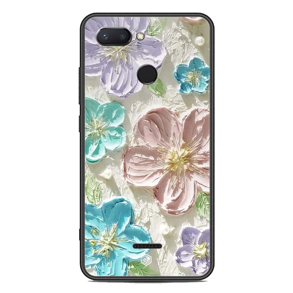 Floral Series Soft Phone Case - Premium Glass Case - Design 14 - Xiaomi Redmi 6