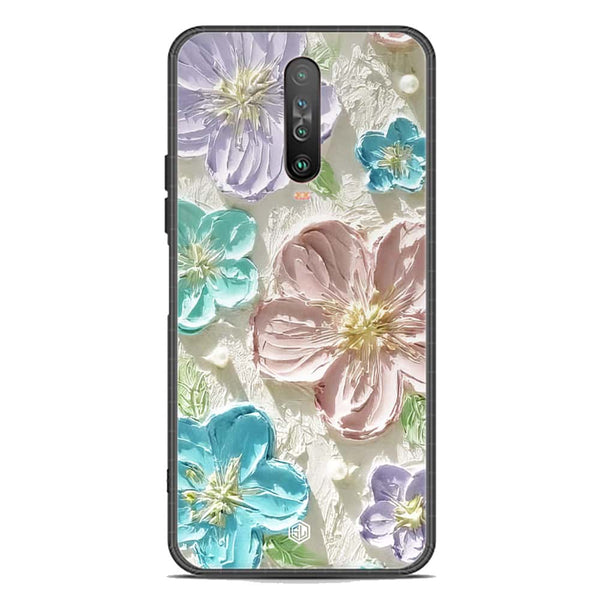 Floral Series Soft Phone Case - Premium Glass Case - Design 14 - Xiaomi Poco X2