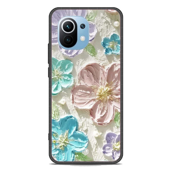 Floral Series Soft Phone Case - Premium Glass Case - Design 14 - Xiaomi Mi 11