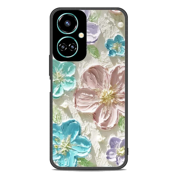 Floral Series Soft Phone Case - Premium Glass Case - Design 14 - Tecno Camon 19