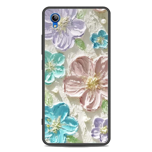 Floral Series Soft Phone Case - Premium Glass Case - Design 14 - Vivo Y91i