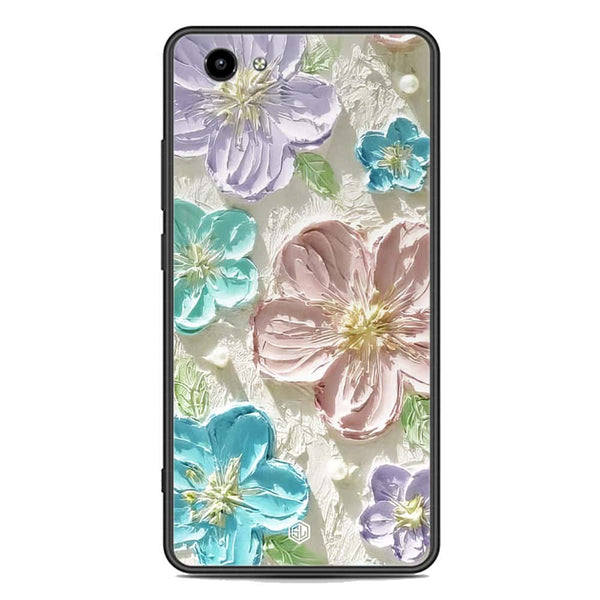 Floral Series Soft Phone Case - Premium Glass Case - Design 14 - Vivo Y71