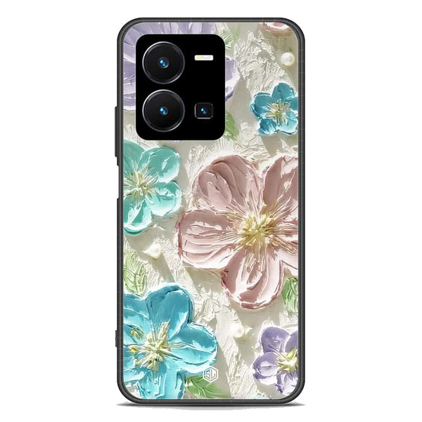 Floral Series Soft Phone Case - Premium Glass Case - Design 14 - Vivo Y35