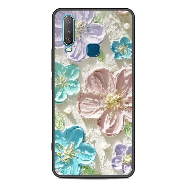 Floral Series Soft Phone Case - Premium Glass Case - Design 14 - Vivo Y15