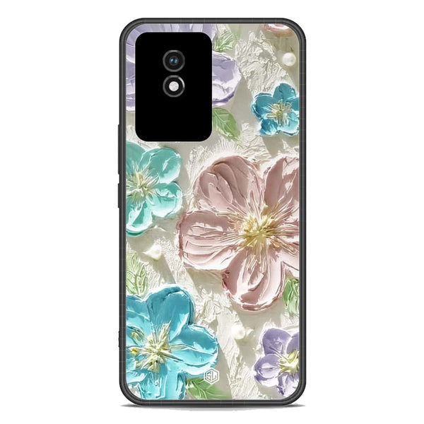 Floral Series Soft Phone Case - Premium Glass Case - Design 14 - Vivo Y11 2023