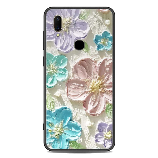 Floral Series Soft Phone Case - Premium Glass Case - Design 14 - Vivo V11