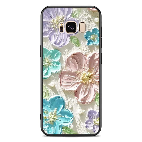 Floral Series Soft Phone Case - Premium Glass Case - Design 14 - Samsung Galaxy S8 Plus