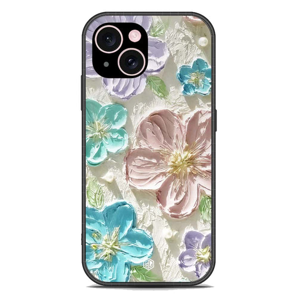 Floral Series Soft Phone Case - Premium Glass Case - Design 14 - iPhone 15