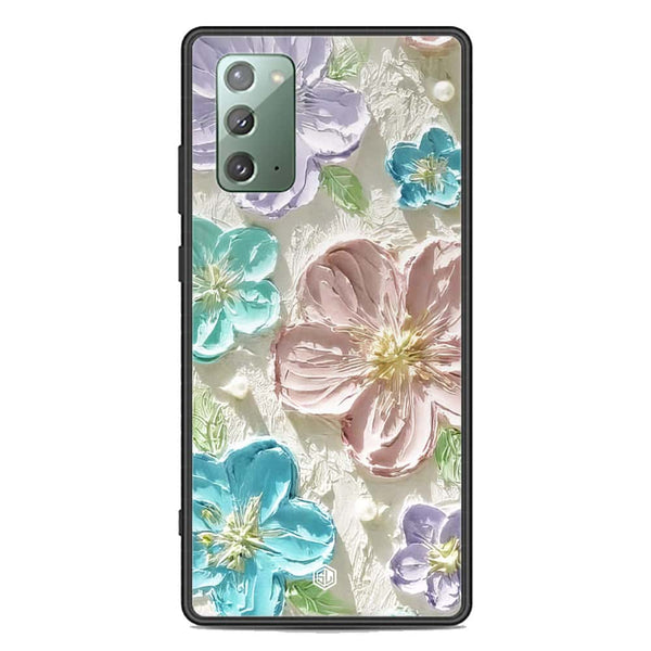 Floral Series Soft Phone Case - Premium Glass Case - Design 14 - Samsung Galaxy Note 20