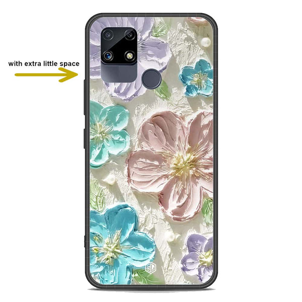 Floral Series Soft Phone Case - Premium Glass Case - Design 14 - Realme C12