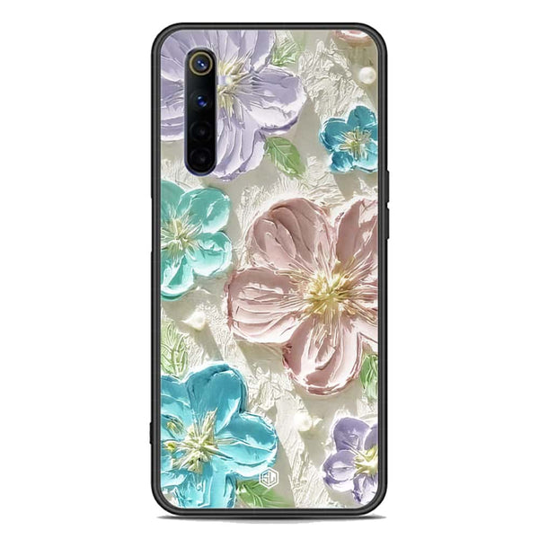 Floral Series Soft Phone Case - Premium Glass Case - Design 14 - Realme 6