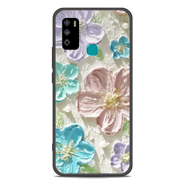 Floral Series Soft Phone Case - Premium Glass Case - Design 14 - Infinix Hot 9 Play