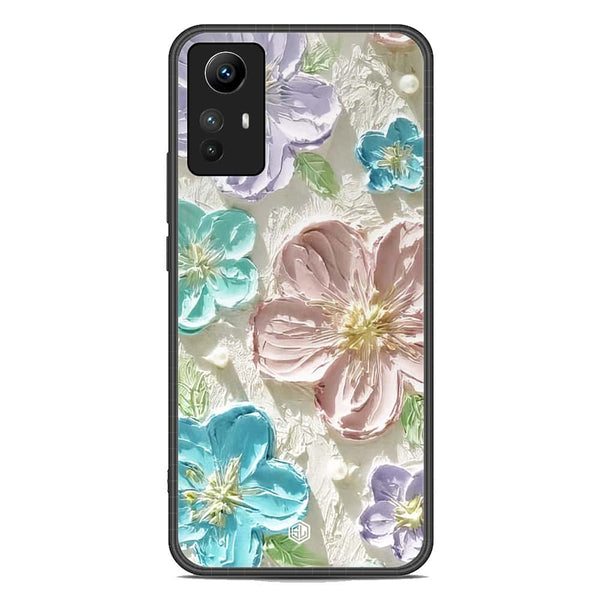 Floral Series Soft Phone Case - Premium Glass Case - Design 14 - Xiaomi Redmi Note 12S